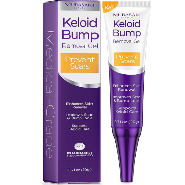 Keloid Bump Gel, Scar Prevention, Skin Renewal, Advanced Silicone Keloid Cream for Piercing Bumps 0.71 oz (1 Pack)
