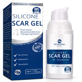 100% Silicone Scar Gel, Advanced Scar Gel for Surgical Scars, C-Section, Stretch Marks, Acne, Injury, Burns, Keloids, Hypertrophic, Old and New Scars 1.06oz(30g)